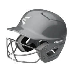Easton Alpha Solid Baseball Helmet With Mask 13 Easton Alpha Solid Baseball Helmet With Mask -Baseball Store ALPHA E HELMET BBSB MASK A168526CH 3QTR L