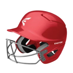 Easton Alpha Solid Baseball Helmet With Mask 11 Easton Alpha Solid Baseball Helmet With Mask -Baseball Store ALPHA E HELMET BBSB MASK A168526RD 3QTR L