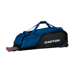 Easton Dugout Wheeled Bag -Baseball Store Dugout Wheeled Bag Navy 45degree