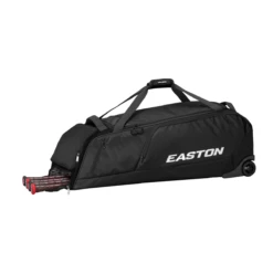 Easton Dugout Wheeled Bag -Baseball Store Dugout Wheeled Bag black 45degree