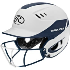 Rawlings Velo Two Tone Home Batting Helmet Softball Mask R16H2FG -Baseball Store R16H2FGS N 3quarterleft