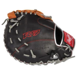 Rawlings R9 R9FMU-17BT 12 Inch Youth First Base Glove -Baseball Store R9FMU 17BT bside