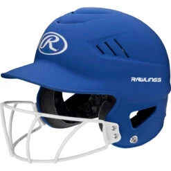 Rawlings Coolflo Highlighter Batting Helmet W/ Softball Mask -Baseball Store RCFHLFG MR 3quarterleft