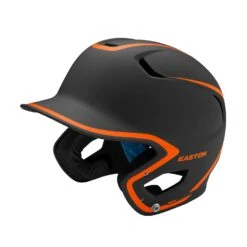 Easton Z5 2.0 Matte Two-Tone Baseball Helmet -Baseball Store Z5 2.0 HELMET MATTE 2TONE BKOR A168508BKOR 3QTR L
