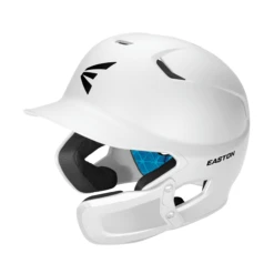 Easton Z5 Matte Solid Baseball Helmet With Universal Jaw Guard -Baseball Store Z5 2.0 HELMET MATTE UNI JAW GUARD A168539WH 3QTR L