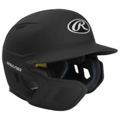 Rawlings Mach Baseball Helmet With Adjustable Jaw Flap -Baseball Store bk lhb