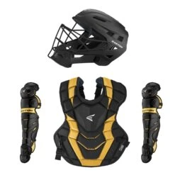Easton Elite X Adult Catchers Set -Baseball Store elite x set blk yel ab0c25eb abf3 40a7 bf80 ac39739b346c