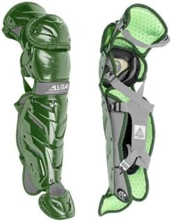 All-Star All Star LG912S7X Youth System7 Axis Leg Guards 13.5 Inch -Baseball Store lg912s7x drk green